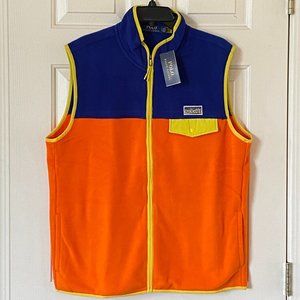 Polo Ralph Lauren Logo Color-Block Brushed Fleece Full Zip Vest